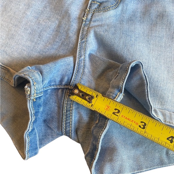 Kendall & Kylie High Rise Light Wash Denim Shorts - Picture 11 of 13